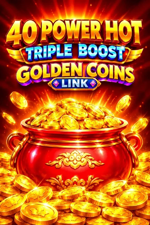 40 Power Hot Triple Boost Golden Coins Link illustrated game cover